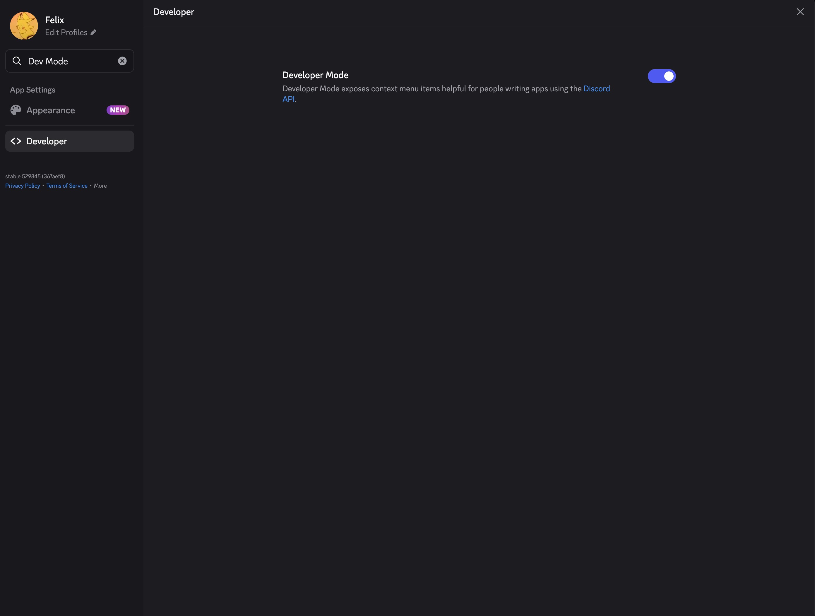 dc-dev-mode